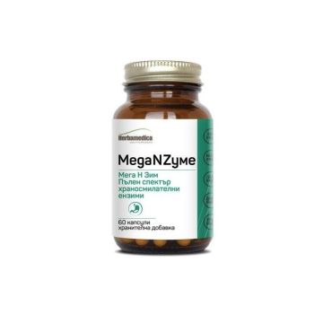 Herbamedica MegaNZyme МегаЕнзим Храносмилателни ензими х 60 капсули