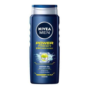 Nivea Men Power Fresh Душ-гел за мъже 500 мл