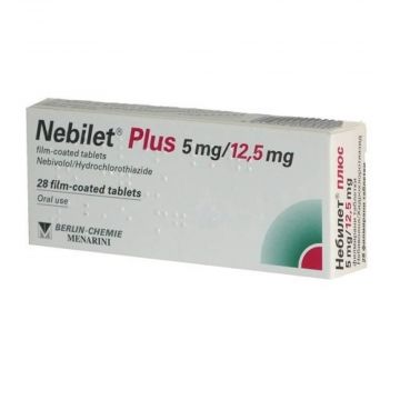 Небилет Плюс 5/12,5 мг х 28 таблетки Berlin-Chemie