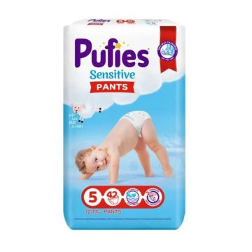 Пелени - гащички Pufies Sensitive Pants 5 Junior 42 бр