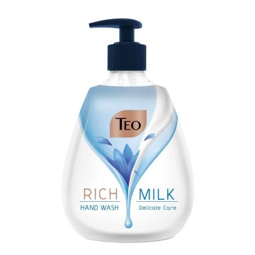 Teo Milk Rich Delicate Care Хидратиращ течен сапун с глицерин - помпа 400 мл