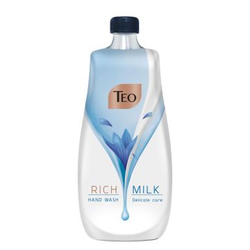 Teo Rich Milk Delicate Care Хидратиращ течен сапун с глицерин - пълнител 800 мл