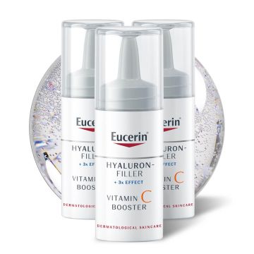 Eucerin Hyaluron-Filler Подмладяващ бустер за лице с витамин С 3х8 мл