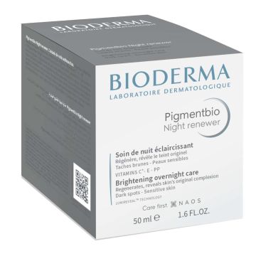 Bioderma Pigmentbio Изсветляващ нощен крем за лице против пигментации 50 мл