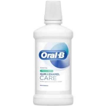 Oral-B Gum & Enamel Care Fresh Mint Вода за уста за заздравяване на венците и емайла с вкус на мента 500 мл