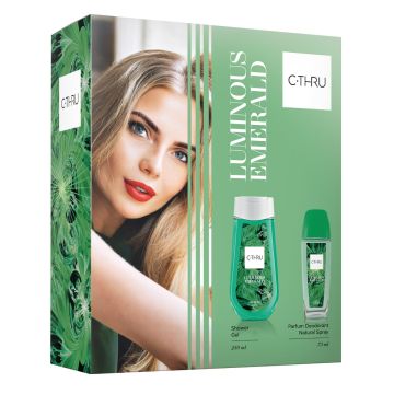 C-Thru Luminous Emerald Парфюмен спрей за жени 75 мл + C-Thru Luminous Emerald Душ-гел за жени 250 мл Комплект