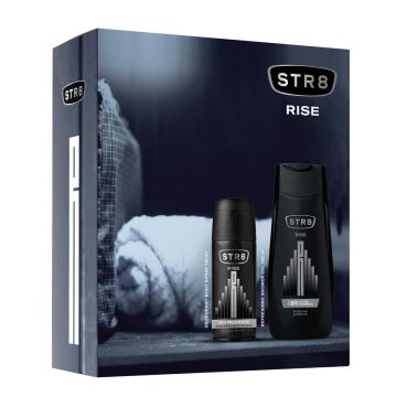 STR8 Rise Дезодорант спрей за мъже 150 мл + STR8 Rise Освежаващ душ-гел за мъже 250 мл Комплект