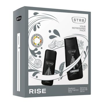 STR8 Rise Парфюмен спрей за мъже 75 мл + STR8 Rise Освежаващ душ гел за мъже 250 мл Комплект