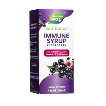 Nature's Way Sambucus Immune Syrup Сироп за пълна подкрепа на дихателната и имунната система 120 мл