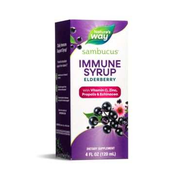 Nature's Way Sambucus Immune Syrup Сироп за пълна подкрепа на дихателната и имунната система 120 мл