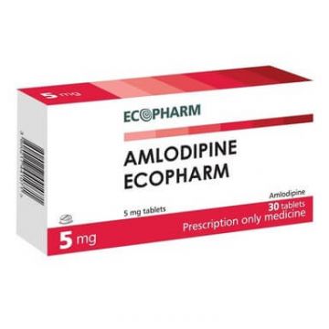 Амлодипин 5 мг х 30 таблетки Ecopharm