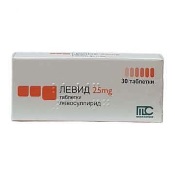 Левид 25 мг х 30 таблетки Medochemie