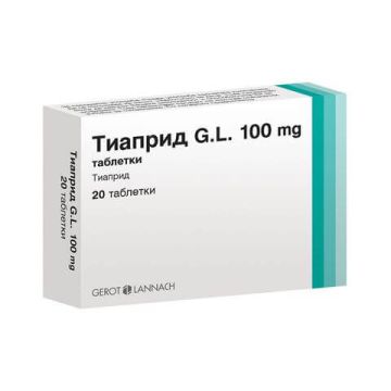 Тиаприд G.L 100 мг х 20 таблетки Gerot