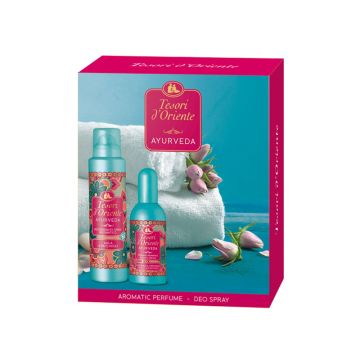 Tesori d'Oriente Ayurveda Тоалетна вода за жени 100 мл + Tesori d'Oriente Ayurveda Дезодорант спрей за жени 150 мл Комплект