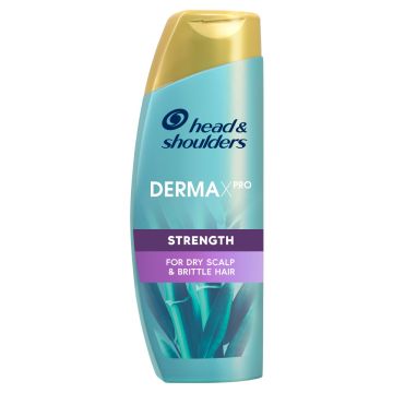 Head & Shoulders Derma X Pro Strength Подсилващ шампоан против пърхот за сух скалп и чуплива коса 300 мл