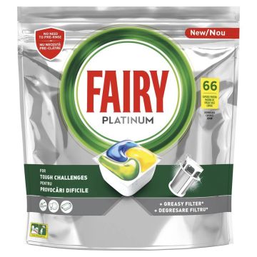 Fairy Platinum All In One Капсули за съдомиялна машина 66 броя  