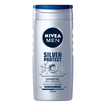 Nivea Men Silver Protect Душ-гел за мъже със сребърни йони 250 мл