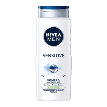 Nivea Men Sensitive Душ-гел за мъже с чувствителна кожа 500 мл