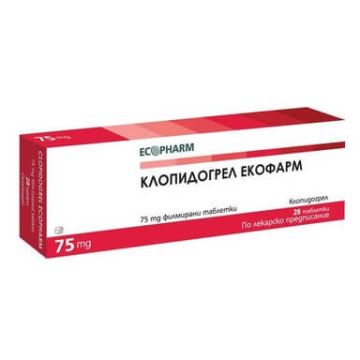 Клопидогрел 75 мг х 28 таблетки Ecopharm