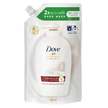 Dove Caring Hand Wash Nourishing Silk Течен сапун за ръце 500 мл Пълнител