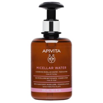 Apivita Cleansing Почистваща мицеларна вода за лице и очи 300 мл