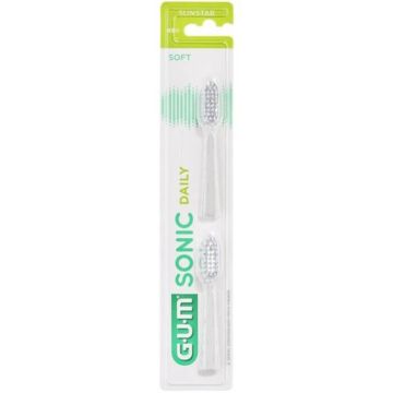 GUM ActiVital Sonic Soft Накрайник за електрическа четка за зъби с батерии х2 бр