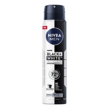 Nivea Men Black & White Invisible Original Дезодорант спрей против изпотяване за мъже 250 мл