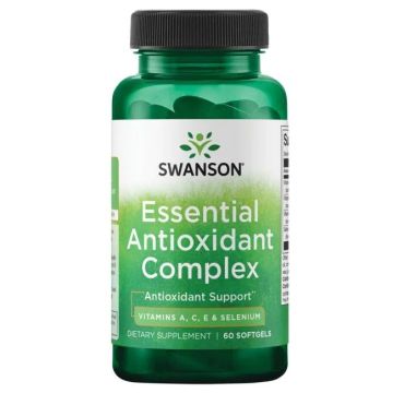 Swanson Essential Antioxidant Complex Витамини А, С, Е и селен х 60 капсули
