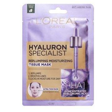 L’Oreal Hyaluron Specialist Хидратираща хартиена маска за възстановяване обема на лицето 28 г