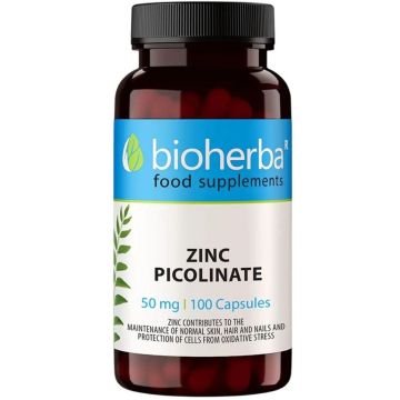 Bioherba Цинк Пиколинат 50 мг х 100 капсули