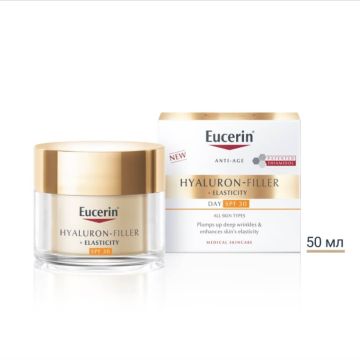 Eucerin Hyaluron-Filler + Elasticity Дневен крем за всеки тип кожа SPF30 50 мл