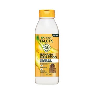 Garnier Fructis Banana Hair Food Подхранващ балсам за суха коса с банан 350 мл