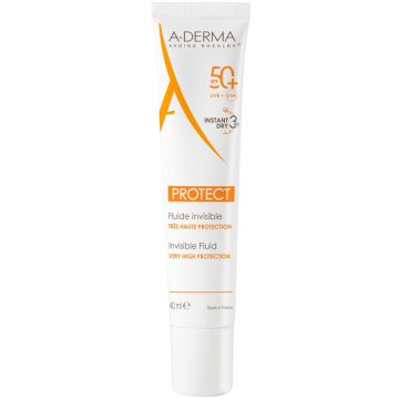 A-Derma Protect Слънцезащитен невидим флуид SPF50+ 40 мл