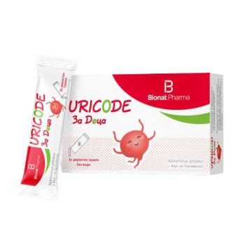 Uricode За деца за здравето на уринарния тракт х 8 ородисперсни сашета Bionat Pharma