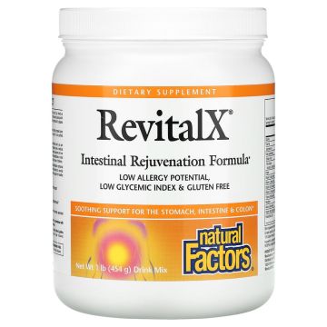 Natural Factors RevitalX Intestinal Rejuvenation Formula Формула за чревно възстановяване на прах 454 г