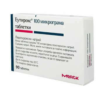 Еутирокс 100 мкг х 90 таблетки Merck