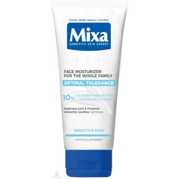 Mixa The Face Cream Крем за лице за чувствителна кожа за цялото семейство 100 мл 