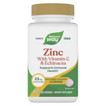 Nature's Way Zinc Echinacea & Vitamin C х 60 таблетки за смучене