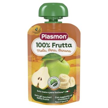 Plasmon 100% Frutta Mista Плодова закуска микс плодове за деца 6М+ 100 гр