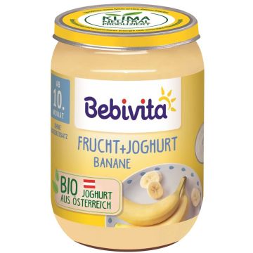 Bebivita Био пюре дует йогурт банан 10М+ 190 гр