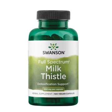 Swanson Full Spectrum Milk Thistle Бял трън 500 мг х100 капсули