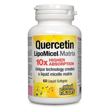Natural Factors Quercetin 250 mg LipoMicel Matrix 10х Higher Absorption Кверцетин ЛипоМицел Матрица х60 капсули