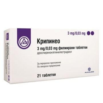 Крипнео 3 мг/0.03 мг х 21 таблетки Alkaloid
