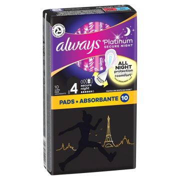 Always Platinum Secure Night Нощни превръзки 10 бр