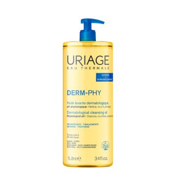 Uriage Derm-Phy Измиващо и подхранващо душ-олио за лице и тяло 1000 мл