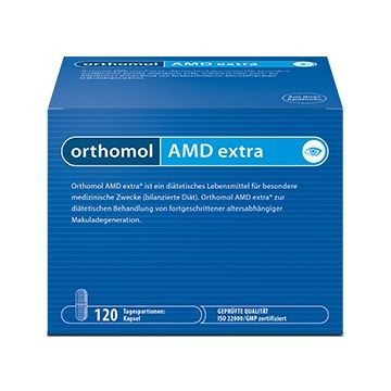 Orthomol AMD еxtra за напреднала Възрастова Дегенерация на Макулата x120 капсули