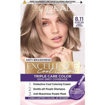 L’Oreal Excellence Cool Creme Боя за коса 8.11 Ultra Ash Light Blonde