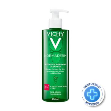 Vichy Normaderm Phytosolution Интензивен почистващ гел за мазна кожа, склонна към акне 400 мл
