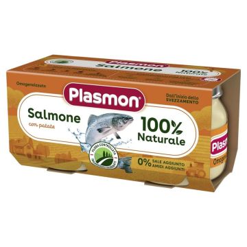 Plasmon Рибно меню сьомга с картофи за деца 6М+ 80 гр 2 бр