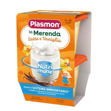 Plasmon Млечен десерт ванилия 6М+ 120 гр х 2 бр